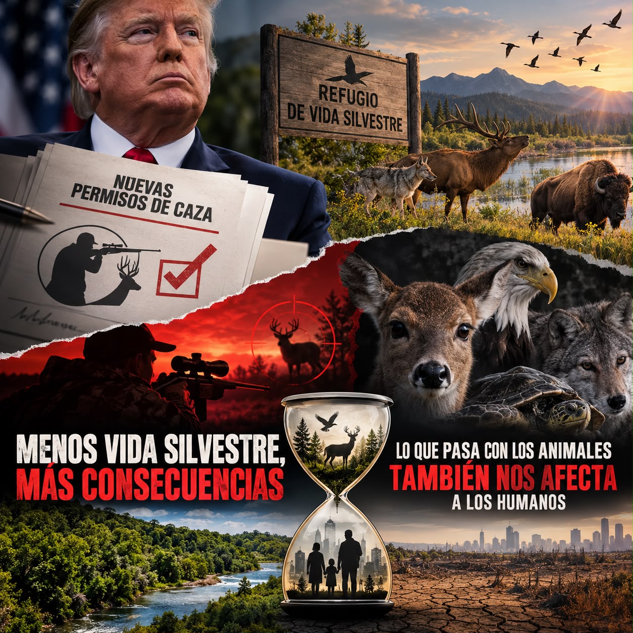 Estados Unidos amplía la caza en refugios de vida silvestre